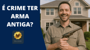 É crime ter arma antiga em casa